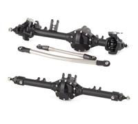 Compatibile Con VS4 10 Origin Per Phoenix Per Axial Per SCX10 II 1/10 RC Crawler Parti Di Aggiornamento CNC In Alluminio D44 Set Di Assi Dritti RC Parti Auto(Black)