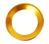 Compatibile con VW per Golf 4 5 per Polo per Jetta Coprivolante per Auto Emblema Centrale Decorazione Adesivi (Giallo)