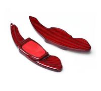 Compatibile Con VW Per Golf MK5 MK6 Per GTI R20 R32 R36 Nero Rosso Fibra Di Carbonio Estensione Del Cambio Al Volante Per Auto(Red)