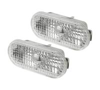 Compatibile Con VW Per Up Per Fox Per Transporter T5 2012 2013 2014 2015 Anteriore Sinistra Destra Luci Di Posizione Laterali Copertura Lente Lampada 1 Coppia Indicatori Specchio Laterale(Clear)
