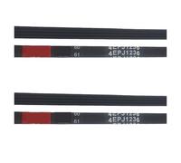 Compatibile Con WHIRPOOL, Compatibile Con BAUKNECHT, Compatibile Con VESTEL, 461975021821 Cinghia for Rondella 4PJE1236 Cinghia Di Trasmissione for Rondella(2pcs4PJE1236)