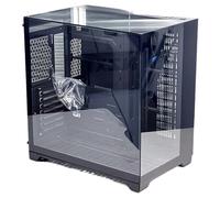 Compatibile con WJCOOLMAN - Custodia for PC da gioco Horizon S1/S3 ATX/M-ATX, vista mare su tre lati in vetro, chassis desktop con dispositivo di raffreddamento dell'acqua 240/360(S3 Black)