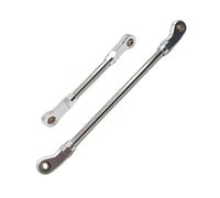Compatibile Con WLtoys 104006 104010 104020 104026 RC Car Upgrade Parts Barra Dello Sterzo In Metallo E Asta Del Servo Dell'asse Anteriore Collegamento Auto RC(Silver)
