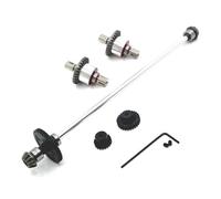 Compatibile Con Wltoys 124016 124017 124019 124007 124008 Per RIaarIo 1/12 Rc Car Parts Differenziale In Metallo E Albero Di Trasmissione Centrale albero trasmissione rc(Silver)