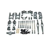 Compatibile Con Wltoys 12428 12423 FY03 1/12 RC Auto Parti Di Aggiornamento In Metallo Per Blocco Sterzo Asta Collegamento Braccio Oscillante RC Parti Auto(Black)