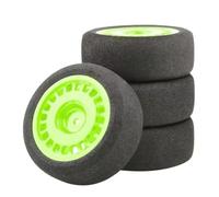 Compatibile Con Wltoys 144001 124016 124017 124018 124019 104001 RC Car Upgrade Parts 4 Pezzi 68 Mm Set Di Cerchi In Spugna Per Pneumatici In Schiuma RC Accessori(Green)