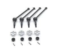 Compatibile Con WLtoys 144001 144002 124016 124017 124018 124019 RC Car Accessories Upgrade Parts Prima E Dopo L'accoppiamento CVD Albero trasmissione rc(Silver)