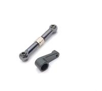 Compatibile Con Wltoys 144001 144002 144010 124007 124016 RC Car Upgrade Parts Braccio Servo Sterzo In Metallo Barra Di Collegamento Del Clacson Collegamento Auto RC(Gray)