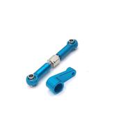 Compatibile Con Wltoys 144001 144002 144010 124007 124016 RC Car Upgrade Parts Braccio Servo Sterzo In Metallo Barra Di Collegamento Del Clacson Collegamento Auto RC(Blue)