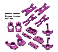 Compatibile Con WLtoys 244016 Per Losi Micro B T 1/24 RC Auto Parti Upgrade Snodi Sterzo Mozzi A C Bracci Sospensione Paratia RC Parti Auto(Purple)