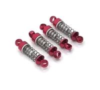 Compatibile Con WLtoys K989 K969 K979 P929 1/28 RC Car Upgrade Parts Replacement Accessories 4 Pezzi Ammortizzatore In Lega Di Alluminio Ammortizzatori RC(Red)