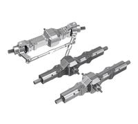 Compatibile Con WPL 1/16 B16 B36 6WD RC Camion Parti Di Automobili In Lega Alluminio Anteriore/posteriore/asse A Ponte Set Per Aggiornamento/sostituzione 2X RC Parti Auto