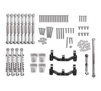 Compatibile Con WPL C14 C24 1/16 RC Car Upgrade Parts Barra Di Collegamento Dello Sterzo In Metallo Supporti Per Tiranti Set Ammortizzatori RC Modifiche Modelli