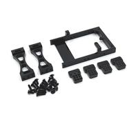 Compatibile Con WPL C14 C24 B14 B24 Per MN Per MN99S RC Ricambi Auto Accessori Servo In Metallo Staffa Di Montaggio Fascio Traversa Ammortizzatore Torre Set Accessori aggiornamento RC(Black)