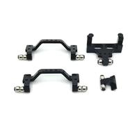Compatibile Con WPL C64 1/16 Accessori Per Parti Di Aggiornamento Per Auto Con Telecomando Servo Per Asta Posteriore Anteriore In Metallo Fisso Per Sedile RC Parti Auto(Black)
