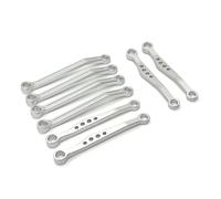 Compatibile Con WPL C64 C64-1 1/16 RC Auto Parti Di Aggiornamento Modifica In Metallo Ricambio Di Ricambio Per Telaio Asta Di Collegamento Pull Rod Set RC Parti Auto(Silver)