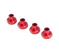 Compatibile Con WPL D12 D14 Per MN D90 Per MN82 Per MN78 1/10 RC Parti Di Automobili Conversione Adattatore Mozzo Ruota In Alluminio RC Parti Auto(Red)