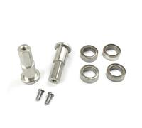 Compatibile Con WPL D12 D22 D32 D42 1/10 RC Auto Parti Upgrade Metallo Anteriore Asse Albero Trasmissione 5mm Ruota Esagono Mozzo Adattatore Cuscinetto RC Auto Giocattoli