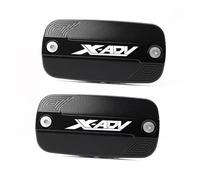 Compatibile con X-ADV750 X ADV750 X ADV 300 750 1000 2023 2024 Coperchio serbatoio freno anteriore moto Tappo riempimento olio motore Accessori(2 PCS Front-Black)