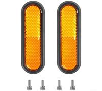 Compatibile con Xiaomi 5 E Scooter ruota posteriore riflettore copertura laterale set arancione colore materiale ABS per una maggiore visibilità notturna sicurezza design leggero per una facile