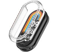 compatibile con Xiaomi Band 10/10 NFC Custodia Protettiva Antishock e Sottile con Cornice [Senza Pellicola Protettiva] NO250723 (Transparent White)