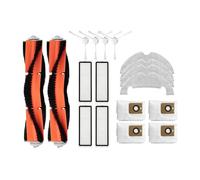 Compatibile con Xiaomi Dreame Bot D10 Plus Accessori Spazzole Filtro Sacchetti for la polvere Panno for scopa Spazzola laterale principale RLS3D Pezzi di ricambio for aspirapolvere (Color : 18pcs)