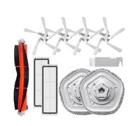 Compatibile con XiaoMi Dreame Bot W10 Robot aspirapolvere e lavapavimenti autopulente Spazzola principale/laterale Contenitore for la polvere Parti di ricambio for(Set 13)