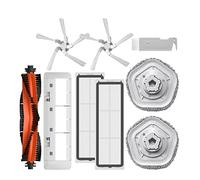 Compatibile con XiaoMi Dreame Bot W10 Robot autopulente Aspirapolvere e scopa Spazzola principale/laterale Filtro HEPA Mop Pad Scatola for la polvere Parti for aspirapolvere(Beige)