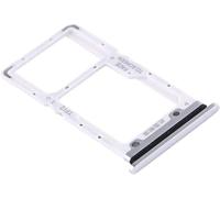 Compatibile con XIAOMI Mi 9 Lite M1904F3BG / MI CC9 (6.39") Alloggio SUPPORTO adattatore SLOT PORTA CARD SCHEDA SIM carrello Vassoio per NANO SIM + vano Memoria Micro Sd o Scheda SIM2 (Silver)