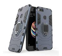 Compatibile con Xiaomi Mi A1 Cover, Custodia Armor Anello Cavalletto (Funziona con Il Supporto Magnetico per Auto) Case Paraurti per Xiaomi Mi A1, Xiaomi Mi 5X (Blu Navy)