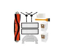 Compatibile con Xiaomi Mi Robot Vacuum Mop 2 Ultra STYTJ05ZHM Pezzi di ricambio Spazzola laterale principale Filtro Hepa Sacchetto for la polvere Mop Straccio Accessori in tessuto (Color : Set E)