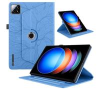 Compatibile con Xiaomi Pad 6S Pro Custodia For tablet rilasciata da 12,4 pollici 2024 Custodia For tablet pieghevole con supporto girevole a 360 gradi Custodia in rilievo con albero della vita(Mavi)