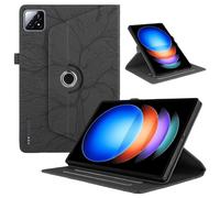 Compatibile con Xiaomi Pad 6S Pro Custodia For tablet rilasciata da 12,4 pollici 2024 Custodia For tablet pieghevole con supporto girevole a 360 gradi Custodia in rilievo con albero della vita(Siyah)