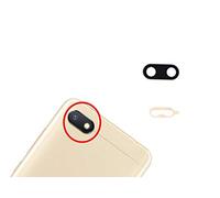compatibile con XIAOMI REDMI 6A (schermo 5.45) N.1 Ricambio PER SOSTITUZIONE vetro per cover posteriore vetrino lente obbiettivo rear fotocamera BACK camera + BIADESIVO ADESIVO