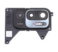 compatibile con Xiaomi Redmi Note 10 5G / Redmi Note 10T 5G M2103K19G vetro posteriore vetrino scocca lente obbiettivo + Cornice RING rear fotocamera BACK camera