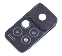 compatibile con Xiaomi Redmi Note 11 Pro 5G / Redmi Note 11 Pro 4G vetro posteriore vetrino scocca lente obbiettivo + Cornice RING rear fotocamera BACK camera nero