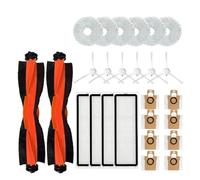 Compatibile con Xiaomi Robot Aspirapolvere X10+ X10 Plus B101GL Ricambi Accessori Spazzola Laterale Principale Filtro HEPA Borsa per Polvere Panno Supporto Scatola per Polvere (Light Yellow)