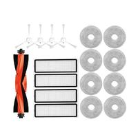 Compatibile con Xiaomi Robot Vacuum S10 Plus / S10+ / B105 Parti Accessori Spazzola laterale principale Filtro Hepa Panno di ricambio for mocio(WHITE)