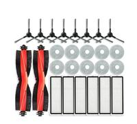 Compatibile con Xiaomi Robot Vacuum S20 Plus/ S20+ / B108GL Parti Accessori Spazzola principale Spazzola laterale Filtro Hepa Panno for mocio Ricambio(Brown)