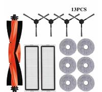 Compatibile con Xiaomi Robot Vacuum S20+ / S10 Plus / B108GL / B105 Parti Accessori Spazzola Laterale Principale Filtro Hepa Panno di Ricambio for Mocio(Burgundy)