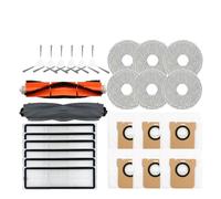 Compatibile con Xiaomi Robot Vacuum X10+ / X10 Plus B101GL Ricambi Accessori Spazzola laterale principale Filtro Hepa Sacchetto antipolvere Panno for mocio(Red)