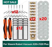 Compatibile con Xiaomi X20 Plus / X20+, Xiaomi X10 Plus / X10+ Accessori Borse Filtro Hepa Mop Panno Spazzola Laterale Principale Parti
