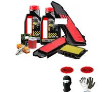 COMPATIBILE CON Y AMAHA MAJESTY 250 DX ABS TAGLIANDO-MANUTENZIONE COMPLETO MOTORE MOTO CAMBIO LUBRIFICANTE 5000 10W40 4 TEMPI CON TECNOLOGIA HC-TECH+FILTRO OLIO+F.ARIA+CANDELA FAI DA TE