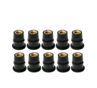 Compatibile Con YAMAHA 10/30Pezzi M5 M6 Bulloni Per Parabrezza Per Moto Viti Metriche Gomma Pozzetto Dado Fissaggio Modifica Ricambi Viti