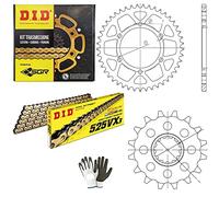 COMPATIBILE CON YAMAHA MT-07 ABS (MTN690) 700 dal 2021 al 2025 KIT TRASMISSIONE PER MOTO SPECIFICA CATENA DID 525VX 108 MAGLIE CORONA IN ACCIAIO Z43 PIGNONE Z16