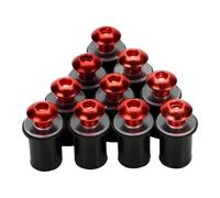 Compatibile Con Yamaha Per FZ1 FZ6 FZ6R FJR1300 Per YZF-R1 R6 R7 600R 750R Bulloni Parabrezza Viti Montaggio Parabrezza Per M5 5 Mm Rondelle Dadi parabrisas