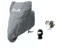 COMPATIBILE CON YAMAHA T-MAX 500 BLACK MAX TELO COPRIMOTO IMPERMEABILE ANTIPIOGGIA COPERTURA OJ M026 TG. XL 246X104X127CM TELO COPERTURA PER MOTO SCOOTER MAXISCOOTER