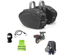 COMPATIBILE CON YAMAHA T-MAX 560 BORSE VALIGIE LATERALI GIVI 40LT BORSONE BORSA ESPANDIBILE ATTACCO CON CINGHIE MAX 5KG VALIGIA ANTIPIOGGIA 320MMX180MM A 280MMX530MM