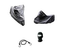 COMPATIBILE CON YAMAHA XVS 650 DRAG STAR A CLASSIC TELO COPRIMOTO PER PARABREZZA E BAULETTO COVER IMPERMEABILE FELPATO COPERTURA PER MOTO MAXIMOTO TG.XXL 295X110X140CM