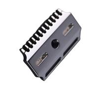 Compatibile Con Yaqi, Compatibile Con Vostok 90DC 316 Acciaio Inossidabile Lucidato Testina Di Rasoio Di Sicurezza A Doppio Pettine Con Spazio For La Lama Di 0,9 Mm